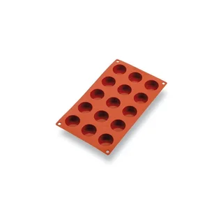 Round Mini Cake Mould Flat Base Silicone - 15 Cavities - 40 mm Diameter