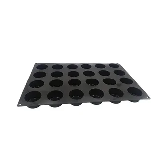 Cylindrical Pastry Mold - 24 Round Cavities - 70 mm Diameter