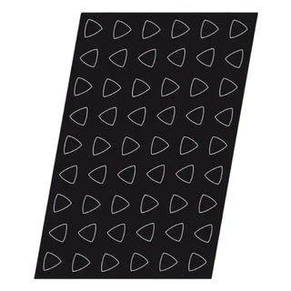 Forma de Silicone 54 Safiras Mini - Placa 39x39 mm para Resina, Chocolate, Fondant