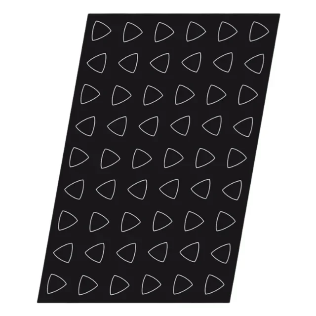 Forma de Silicone 54 Safiras Mini - Placa 39x39 mm para Resina, Chocolate, Fondant