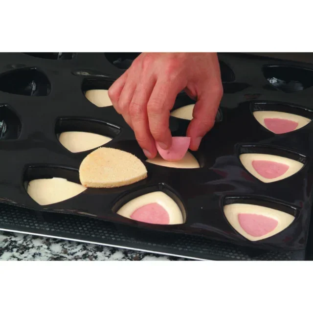 Forma de Silicone 54 Safiras Mini - Placa 39x39 mm para Resina, Chocolate, Fondant