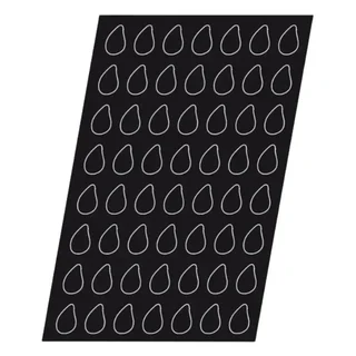 Molde de Silicona Mini-Gotas 56 Cavidades 52x32 mm