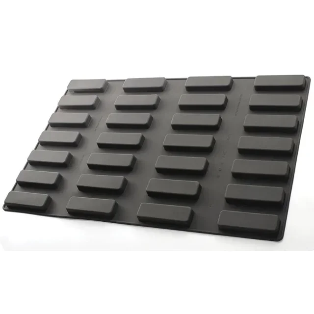 Moule Silicone Barre en Relief Motif Mosaïque - 28 Cavités