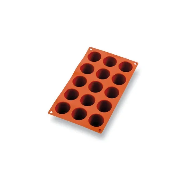 Silicone Round Dariole Mould 15 Cavities - 45 mm Diameter