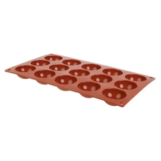 Forma de Pastelaria Formaflex 15 Meias Esferas Silicone