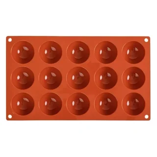 Forma de Pastelaria Formaflex 15 Meias Esferas Silicone