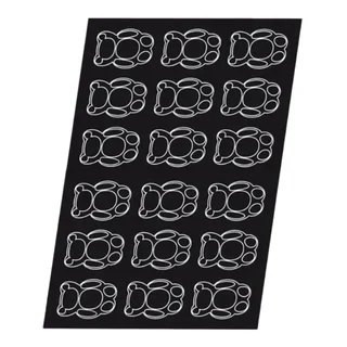 Silicone Mold Bear Shape - 18 Cavities - Size 90 x 55 mm