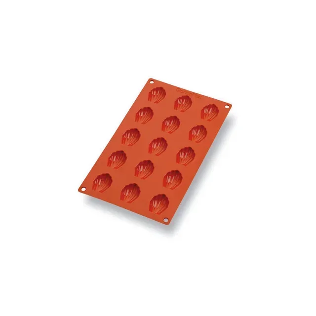 Silicone Madeleine Mould - 15 Cavities - Mini 44 mm Format