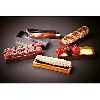 Cerchio per Crostata in Acciaio Inox - Ø 12 cm - Set di 4 Stampi