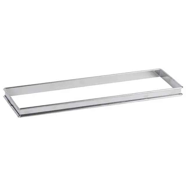 Molde Rectangular para Tarta de Acero Inoxidable - 350 x 110 mm