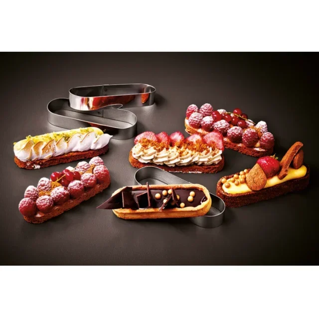 Stampo per Crostatine Ovale - 13 cm - Set di 6 Pezzi