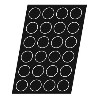 Moule à Tartelettes Bord Cannelé - 24 Cavités - Diamètre 77 mm