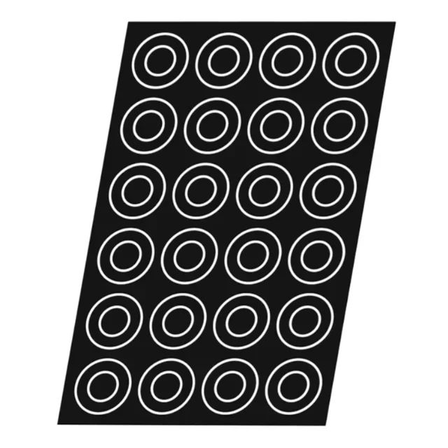 Moule à Tartelettes Rondes - 24 Cavités - Diamètre 80 mm - Fond de Pâte