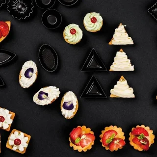 Molde Triangular para Petits-Fours - Set de 25 Piezas