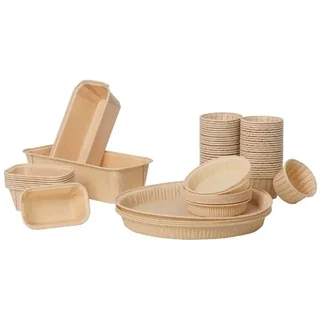 Einweg-Papierbackformen für Kuchen - 23,3 x 11 x 6,5 cm - 15 Stück