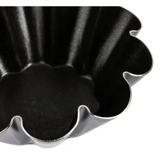 Moules à Mini Brioche 75 mm - Lot de 12 - Revêtement Antiadhésif