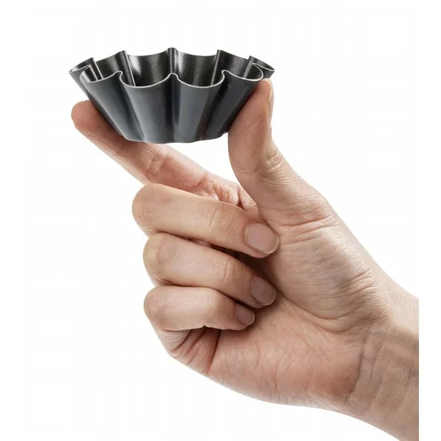 Moules à Mini Brioche 75 mm - Lot de 12 - Revêtement Antiadhésif