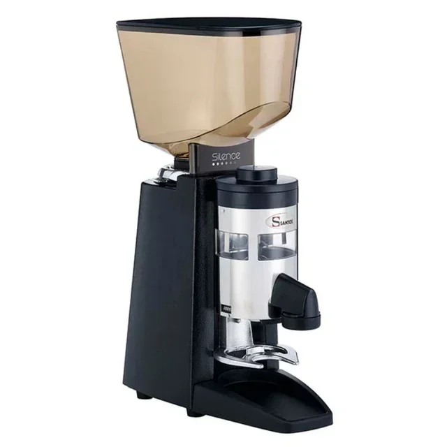 Electric Espresso Coffee Grinder with Integrated 40A Doser - Black Silent