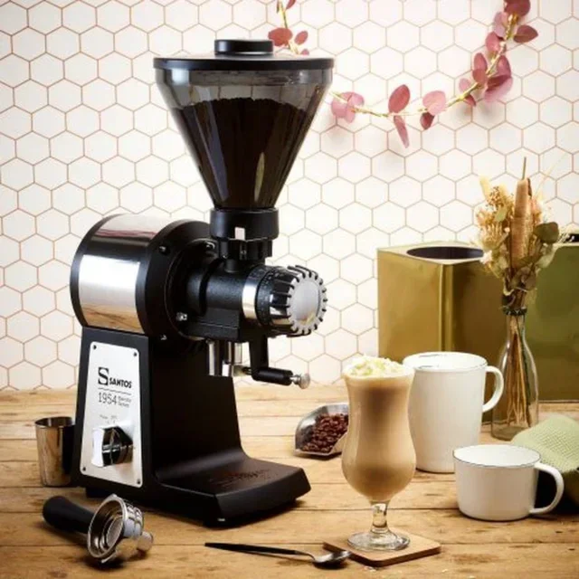Flachscheiben-Kaffeemühle - Mikrometer-Präzisionseinstellung - Professionelle Barista-Serie