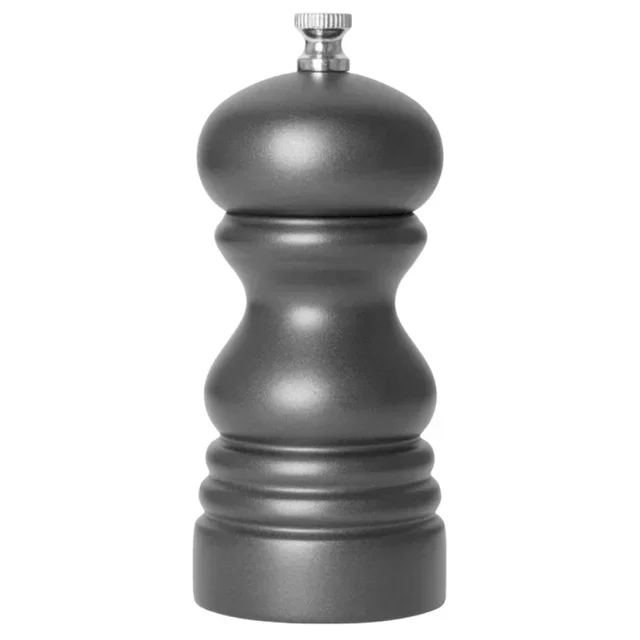 Holzmühle für Gewürze Grau 12,5 cm - Salz oder Pfeffer
