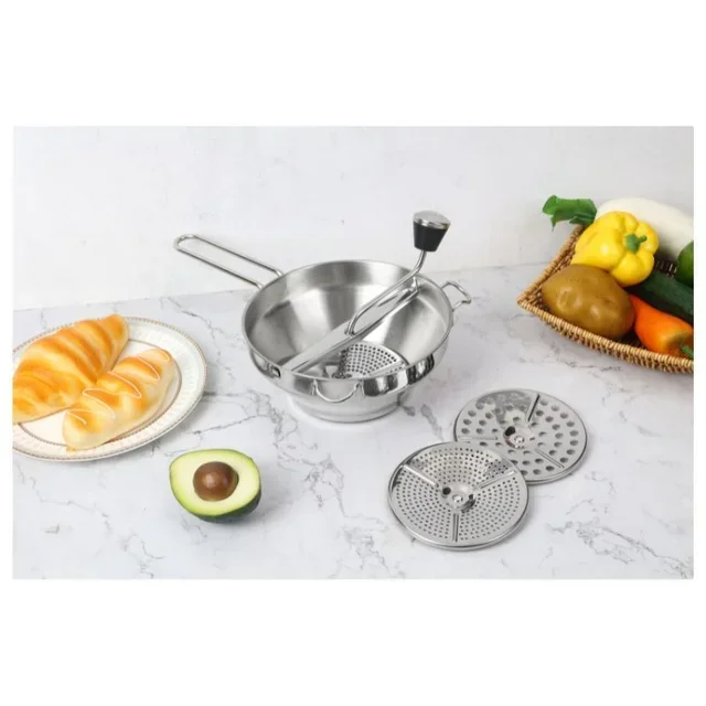 Passaverdure 3 Dischi in Acciaio Inox 2mm 3mm 4mm