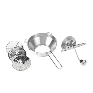 Passaverdure 3 Dischi in Acciaio Inox 2mm 3mm 4mm