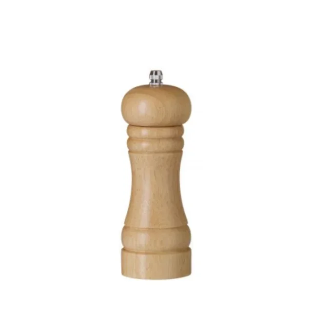 Light Wood Pepper Mill - Height 16.5 cm