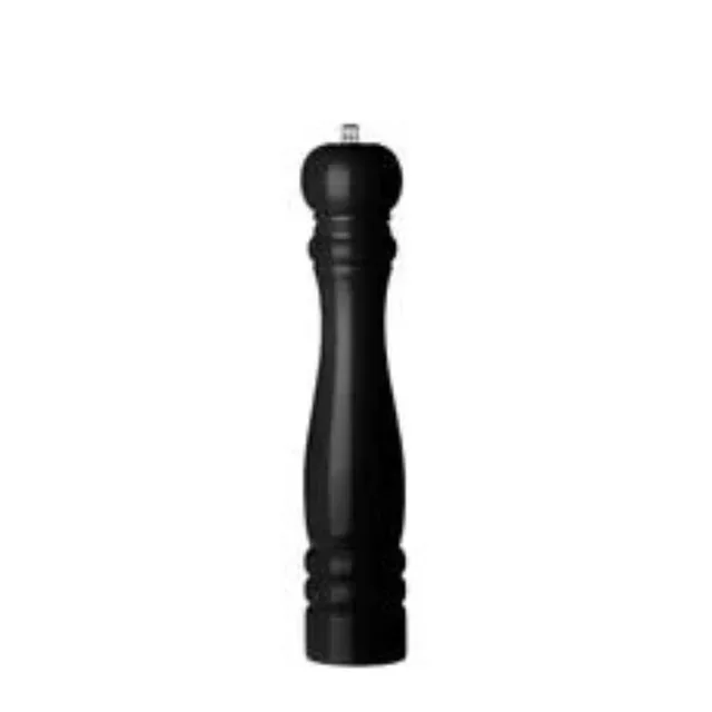 Black Wooden Pepper Mill H315 mm - Manual Mechanism