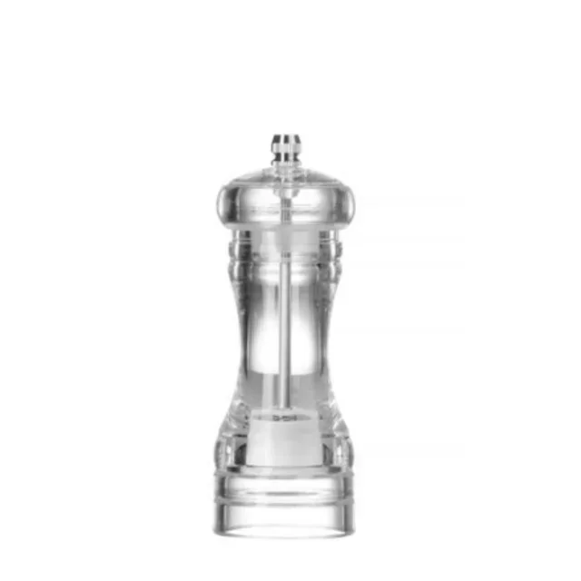 Acrylic Transparent Pepper Mill - Height 14 cm