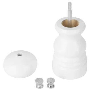 Macina Spezie in Legno Bianco - Altezza 12,5 cm