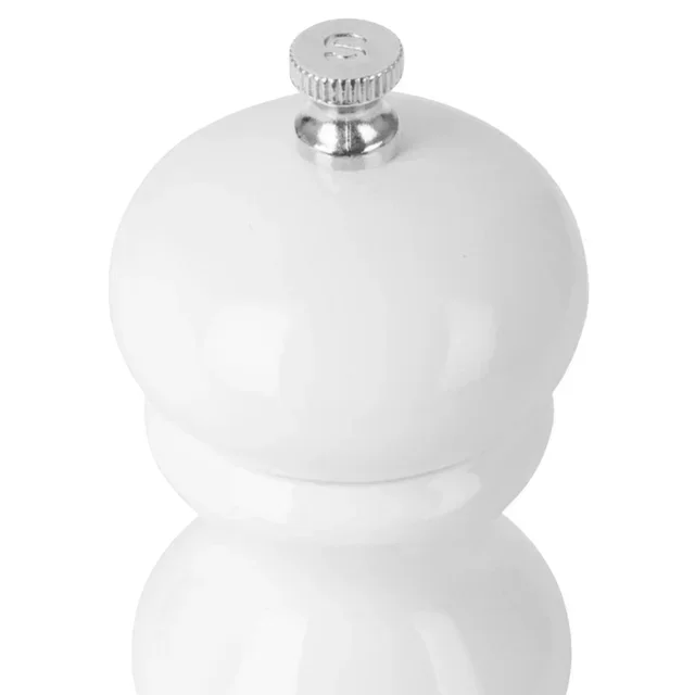 Macina Spezie in Legno Bianco - Altezza 12,5 cm