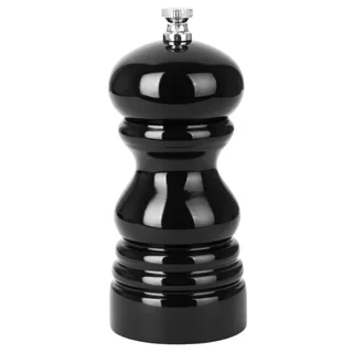 Molinillo de Especias Madera Negro 12,5 cm - Sal o Pimienta