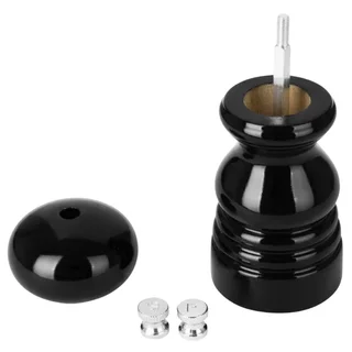 Molinillo de Especias Madera Negro 12,5 cm - Sal o Pimienta