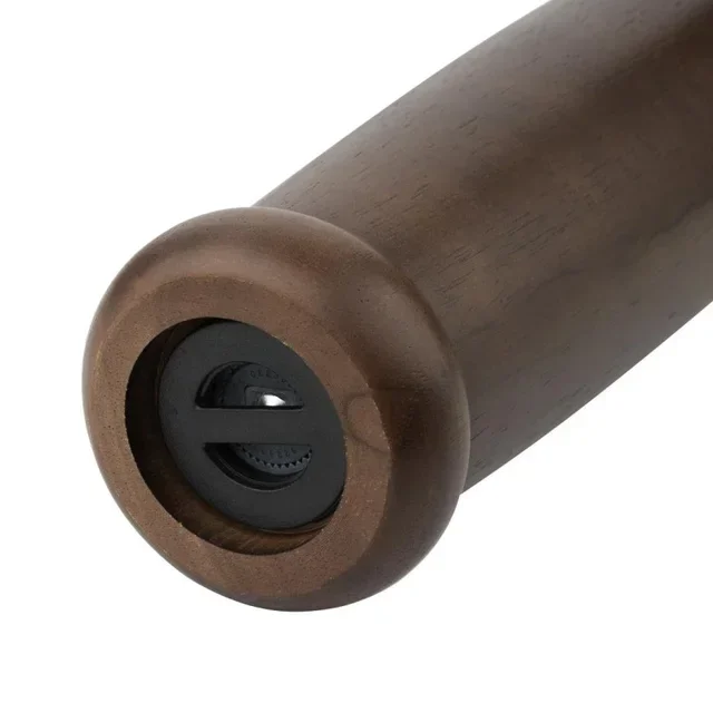 Moulin à Sel ou Poivre Manuel en Bois Foncé pour Table