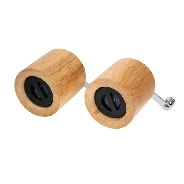 Light Wood Salt and Pepper Spice Mills