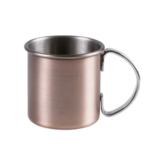 Vaso Moscow Mule Acero Inoxidable Ø 90 mm 480 ml – Copa de Cóctel Bañada en Cobre