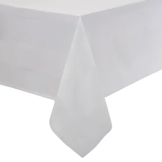 White Tablecloth with Satin Band 1780 X 1780Mm