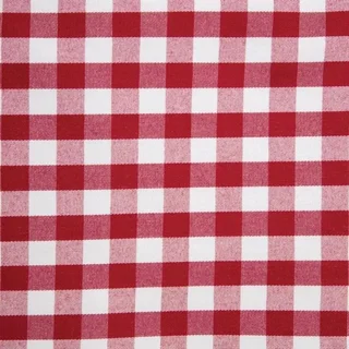 Nappe Carrée Motif Damier Rouge Polyester 1780 X 1780 Mm