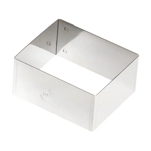 Placa de Nonnette Retangular 120x40 mm - Molde de Pastelaria Profissional