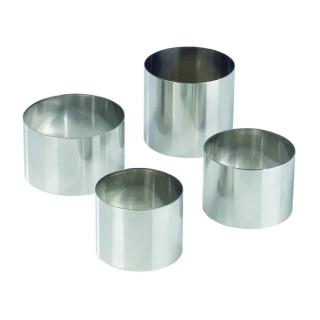 Stampo Rotondo Antiaderente - Ø 50 x 40 mm - Set di 6 Pezzi