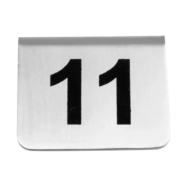 Numérotation de Table Acier Inoxydable 11-20
