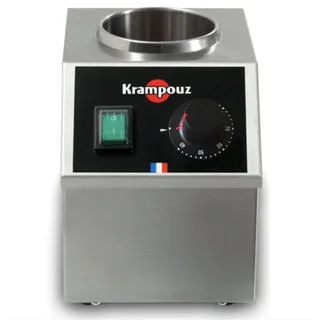 Electric Crepe Maker Set with Integrated Chocolate Warmer