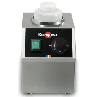 Electric Crepe Maker Set with Integrated Chocolate Warmer