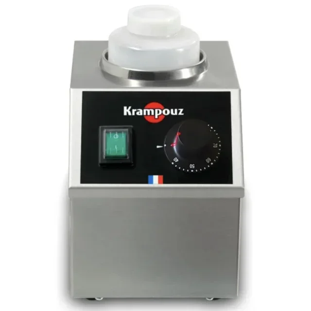 Electric Crepe Maker Set with Integrated Chocolate Warmer