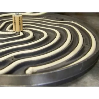 Electric Crepe Maker Set with Integrated Chocolate Warmer