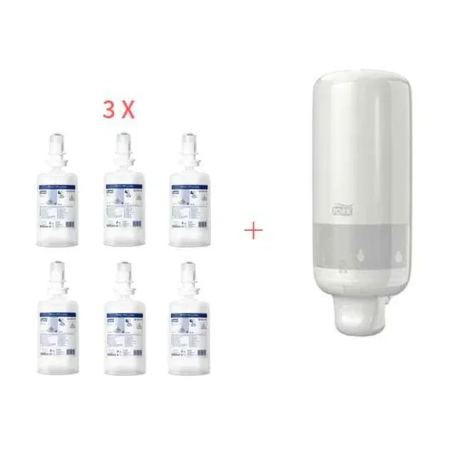 Pack Descoberta Dispensador de Sabão Branco com Recarga de Espuma Suave