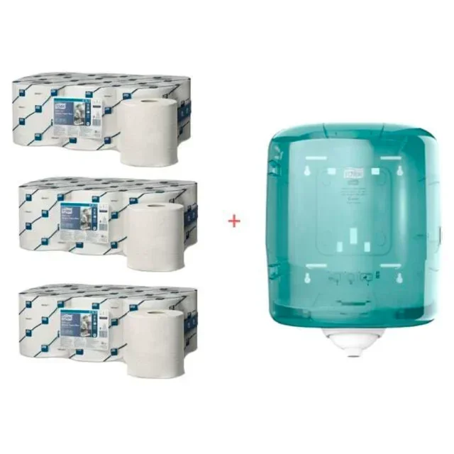 Pack de Limpeza Industrial - Dispensador Central + Recargas de Papel