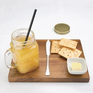 Pailles Biodégradables Papier Noir - 21 cm - Boîte de 250 unités