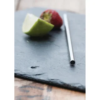 Reusable Stainless Steel Straws 21.5 cm - Set of 25 Pieces