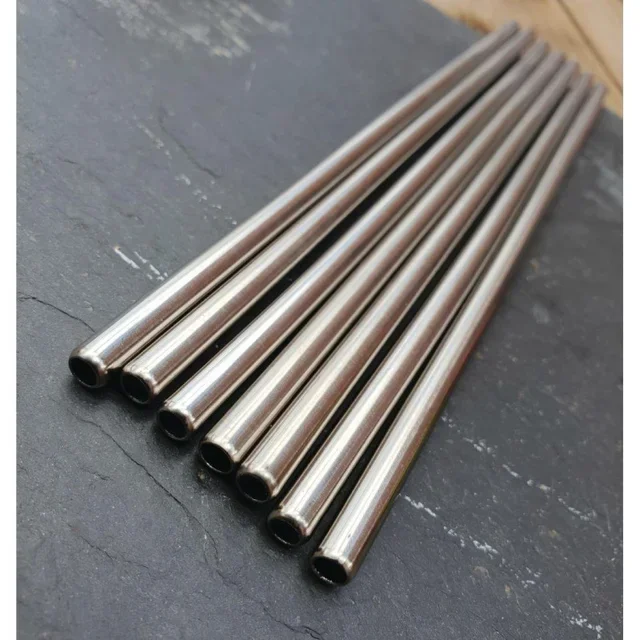 Reusable Stainless Steel Straws 21.5 cm - Set of 25 Pieces
